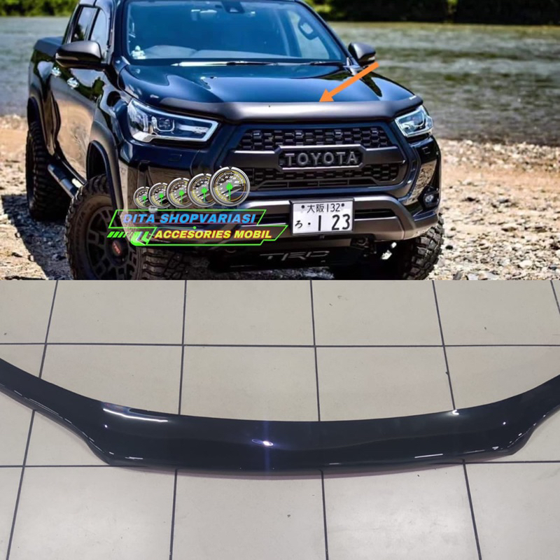 deflekta hilux 2022 / pelindung kap hilux