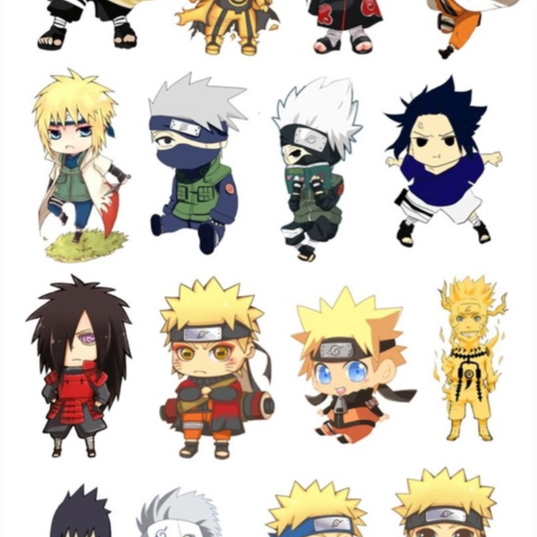 Stiker Anime Chibi 30 pcs waterproof