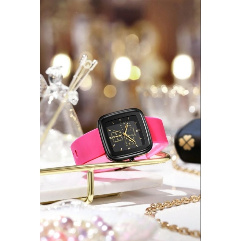 JAM TANGAN PRIA WANITA EXCLUSIVE JIMS HONEY JH 8027 JAM TANGAN UNISEX STRAP KARET RUBBER KOTAK UNIK KADO ULTAH ANNIVERSARY PACAR ISTRI CEWEK PEREMPUAN UNIK ELEGANT CANTIK MURAH FEMINIM