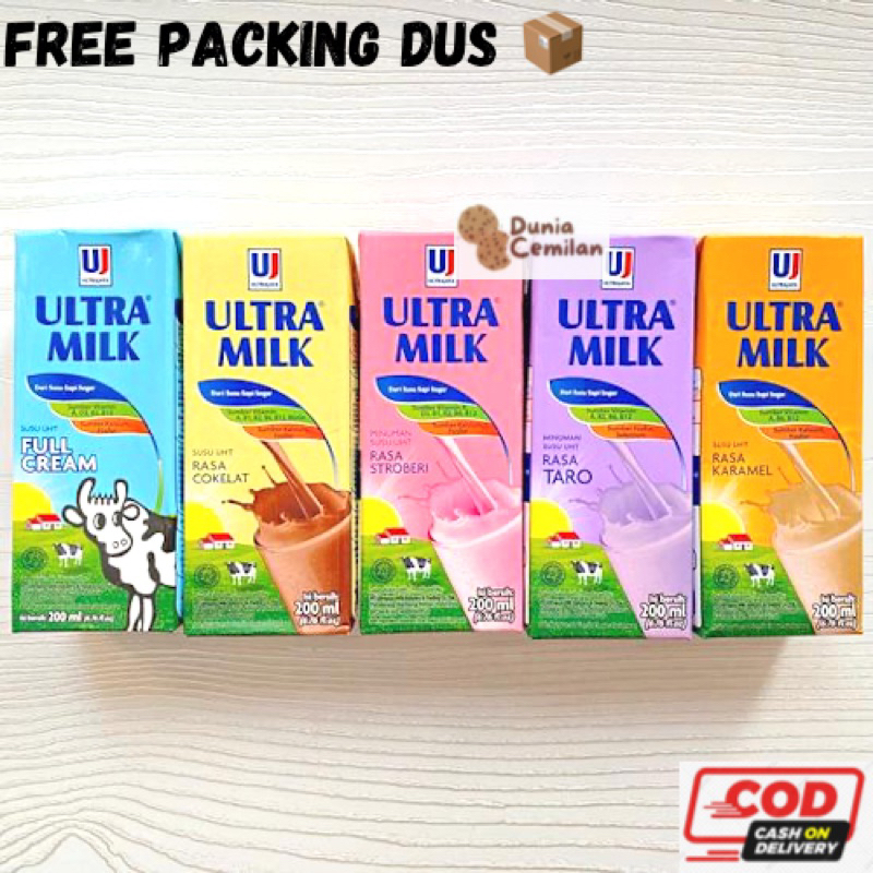 [TERMURAH!!] Ultra Milk 200ml - Susu UHT Ultramilk Berbagai Rasa