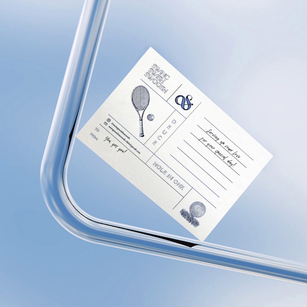 

Greeting Card - Swing Swish Swoosh