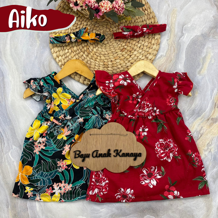 3-18bln DRESS BAYI AIKO INCLUDE HEADBAND by BAJUANAKKANAYA