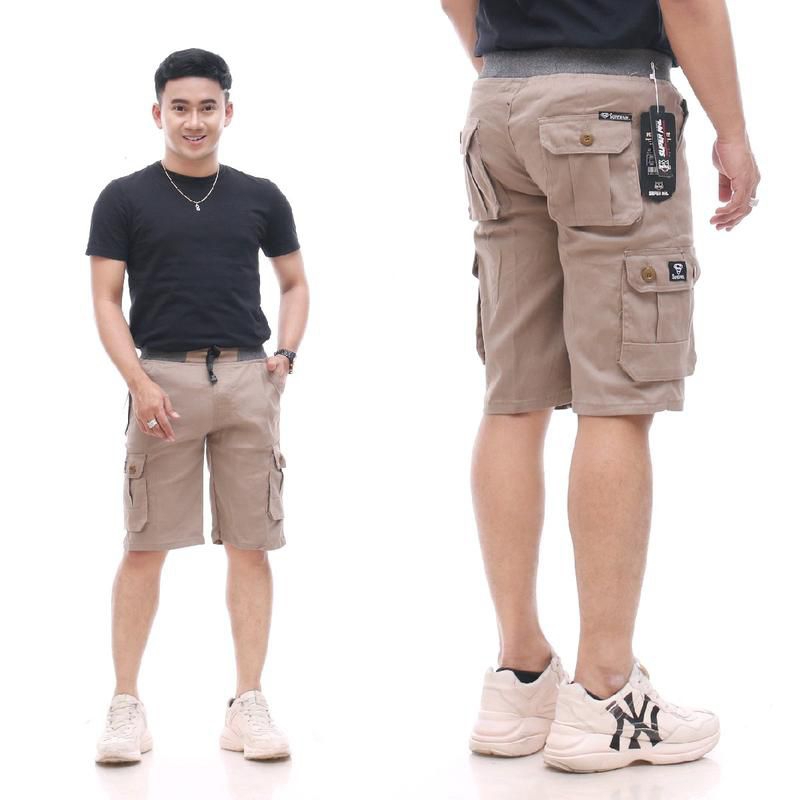 Celana Pendek Cargo / Celana Cargo Pinggang Rip ( Karet ) 27-34