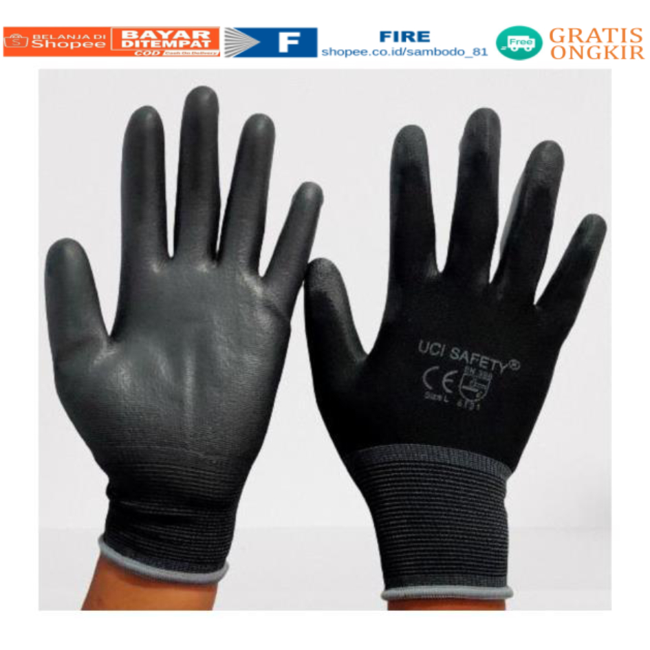 Sarung Tangan Safety Kerja Palmfit Palm Fit 1 pack