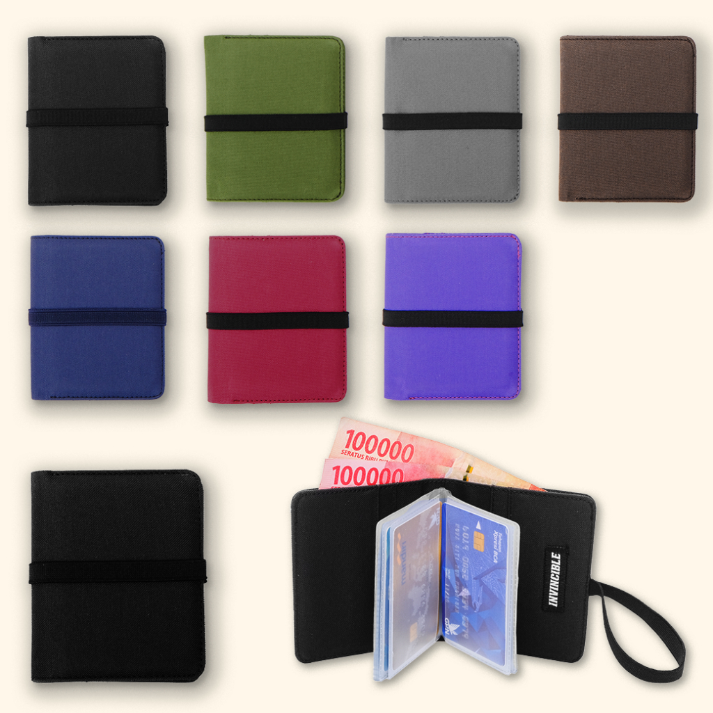 Dompet Card Holder Wallet Mini Tempat Kartu Atm Emas Antam LM 28 Slot