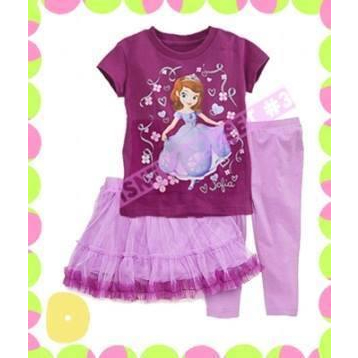 PNB159 SETELAN ROK TUTU DISNEY 3IN1 / LITTLE PALMERHAUS PRINTED TEE DISNEY