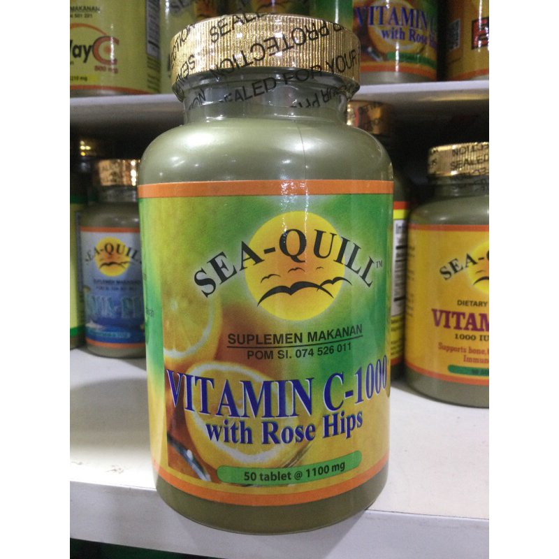 SeaQuill Vitamin C1000 mg with Rose Hips isi 50