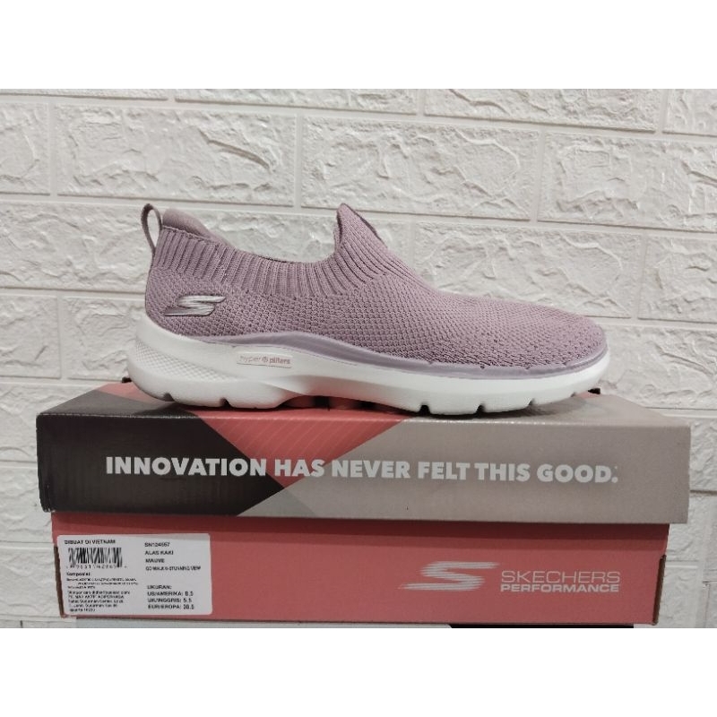 Sepatu Wanita Original SKECHERS GO WALK 6 Art. 124557MVE