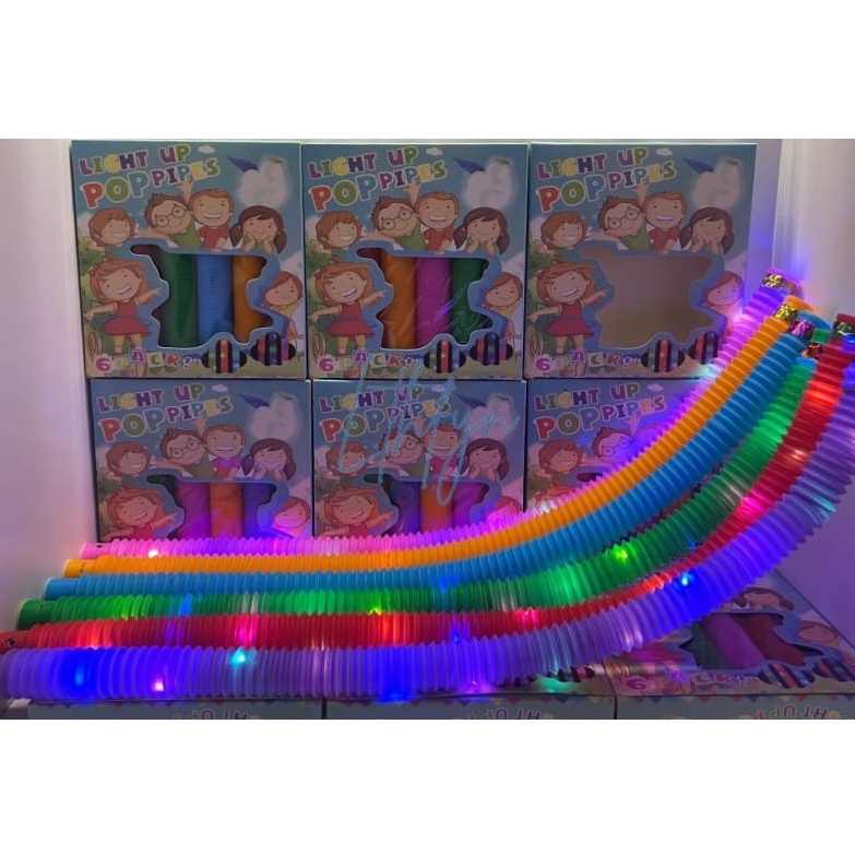 MAINAN ANAK POP LIGHT / PIPA LED / MAINAN SELANG MENYALA / POP LED TUBE