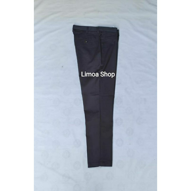 Celana Chino Formal COLE Slimfit Abu Gelap Non Stretch CL 20