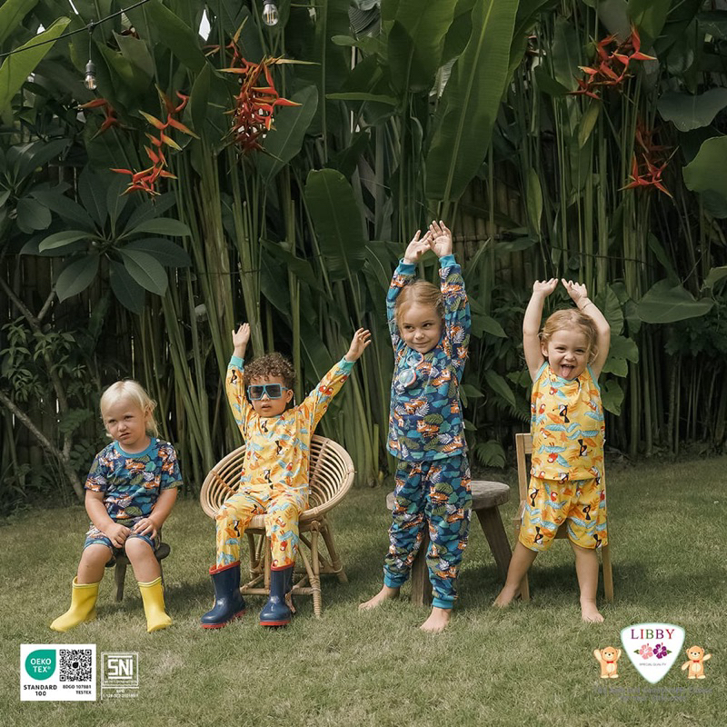 Libby Baby Jumper bayi buka kaki Motif BABY COLLECTION/SUMMER GAMES/THE TERRACE STORY - Libby The Enchanted Wild - Jumpsuit bayi Hello Sunshine- Jumper bayi murah