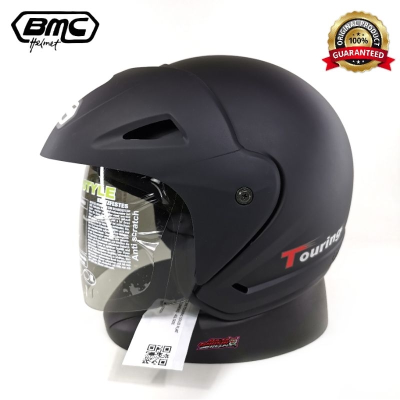 HELM BMC TOURING HITAM DOFF ORIGINAL SNI HELM BMC TOURING BLACK DOFF SNI ORIGINAL BMC TOURING HITAM 