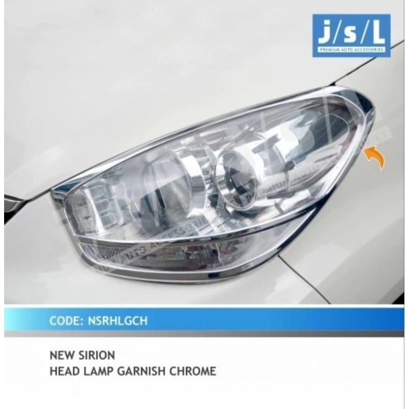 Garnish Lampu Depan New Sirion 2012 Jsl Head Lamp Garnish Chrome