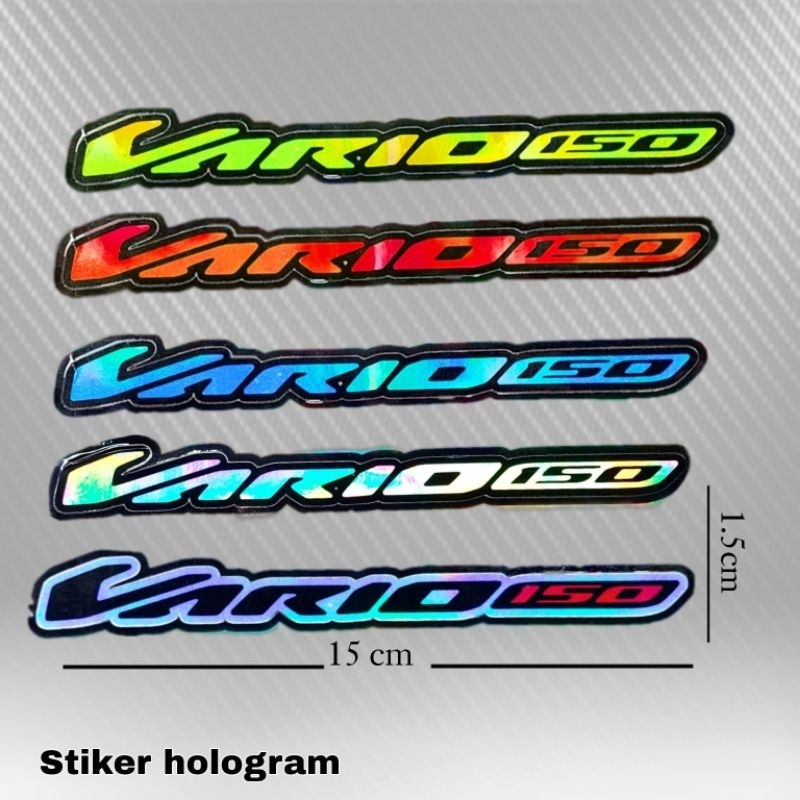 stiker hologram logo beat mio vario 150 warna bahan import aman untuk semua kendaraan