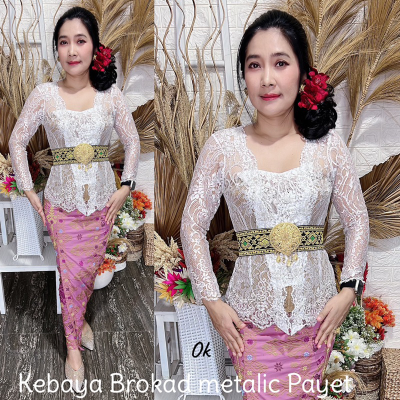 kebaya jadi brokad metalic