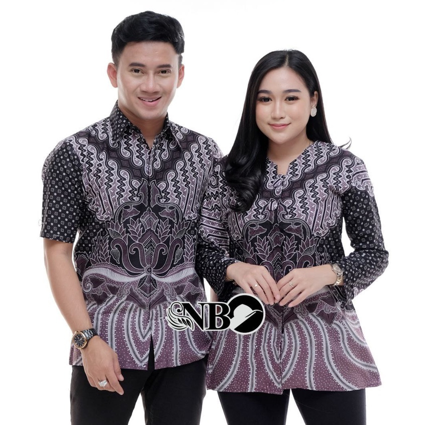 Batik Couple Modern Atasan Blouse Batik Kerja Kantor Wanita Baju Batik Wanita M L XL XXL