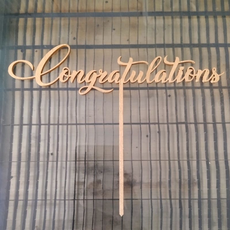 

Custom Cake Topper Triplek 1 tingkat