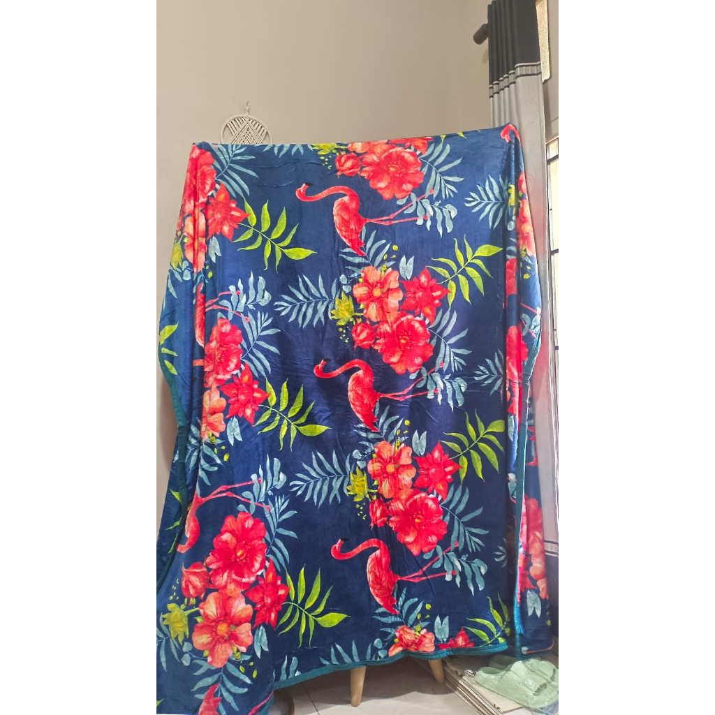 Selimut Dewasa Bulu Halus 176x200cm  Motif