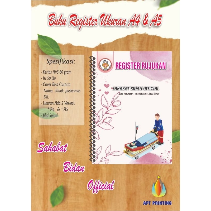 

buku register A5 dan A4