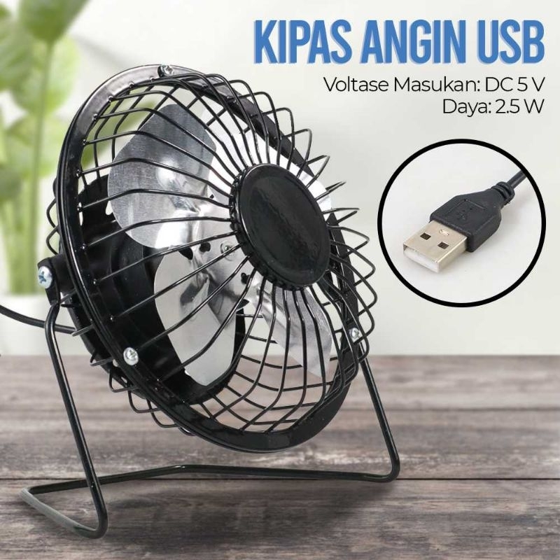 SANHUAI Kipas Angin USB Fan - YR-F001 Hitam