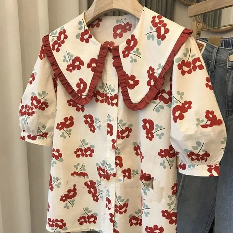 Winny Floral Blouse / Atasan Wanita / Blouse Wanita