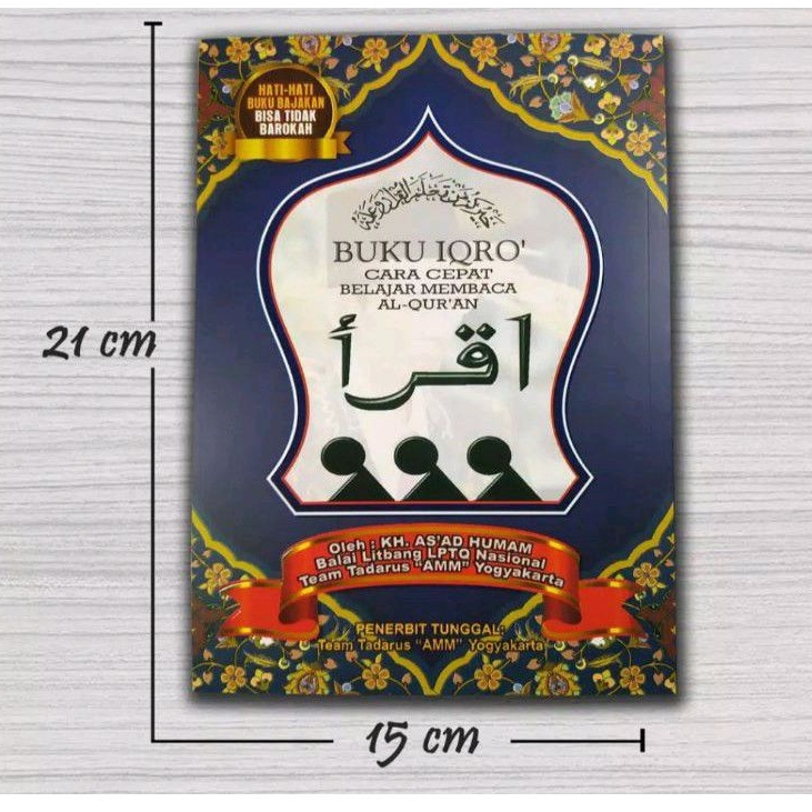 Buku IQRO' Hvs Warna Besar