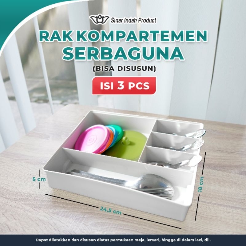 Laci Drawer Plastik Tempat Penyimpanan Serbaguna Toolset/Sparepart Elektro/kosmetik/stationary/sendok garpu/dll