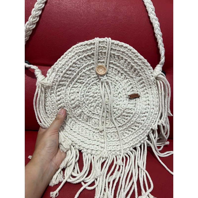 TAS RAJUT BUNDAR/ TALI KATUN HANDMADE