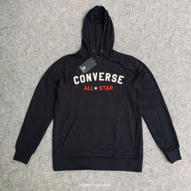 Hoodie Converse All Star EB Logo Original Black/White/Red