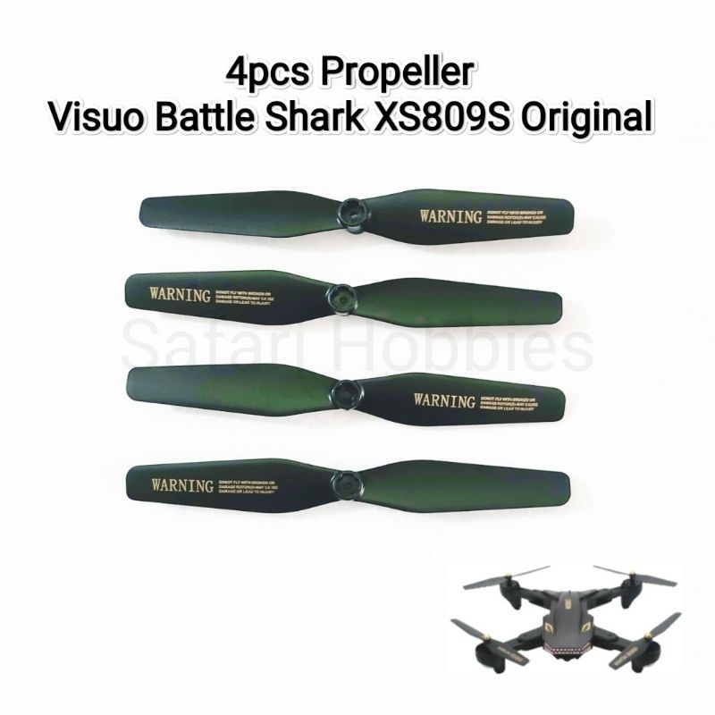 Baling-baling Drone Visuo Battle Shark XS809S Original