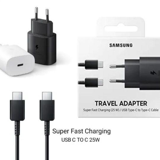 Adaptor Charger+Cable Data USB C to Type C Galaxy Samsung S23 S23+ S23 Ultra S22+ S21Ultra S21 FE S20 S20+ S20 Ultra S20FE Chargeran HP 2.0 2,0 Ampere 2A 5A 2.4A 5V/9V Casan Batok Kepala Quick Charge Fast Charging Kabel Cas An Micro 5 A 2 4 5G 4G 5G Ultra