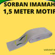 imamah 1,5 meter/sorban imamah 1,5meter/imamah rida/selendang imamah 1,5 meter MURAHHH