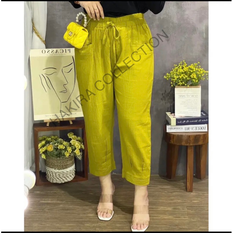 KOREAN PANTS KRINKEL PREMIUM 7/9