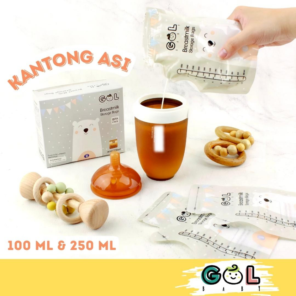 Kantong asi Breast Milk Plastik Asi 100ml dan 250ml Breastmilk Storage Bag BPA FREE / Plastik ASI / Kantong Asip / Air Susu Ibu