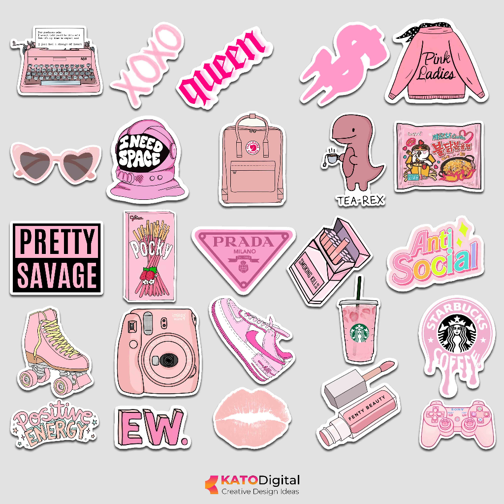 

Stiker Tumbler Vinyl Anti Air Laptop Case Hp Ipad Diary Jurnal Sticker Aesthetic Girl Imut Kawaii Pink Kulkas