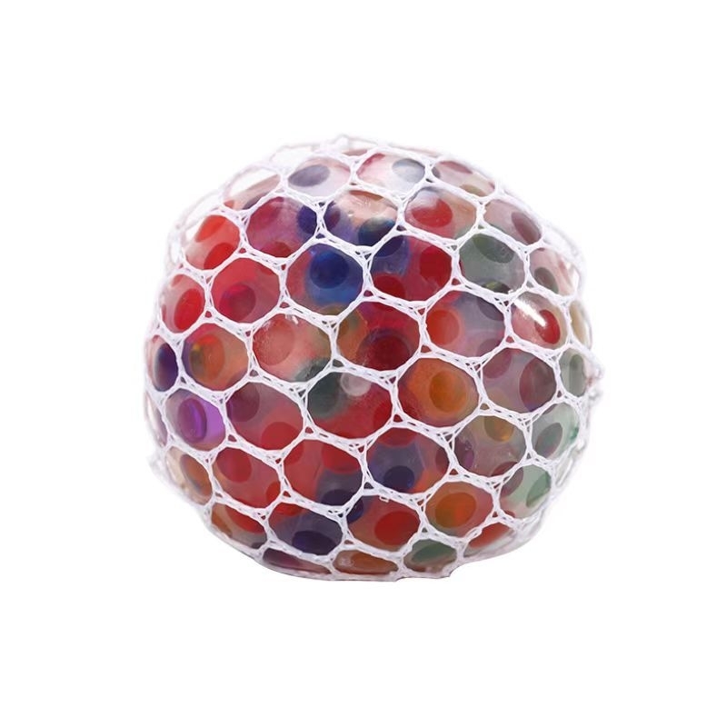 Squishy Rainbow Deluxe Mesh deluxe anti stress ball bola anggur