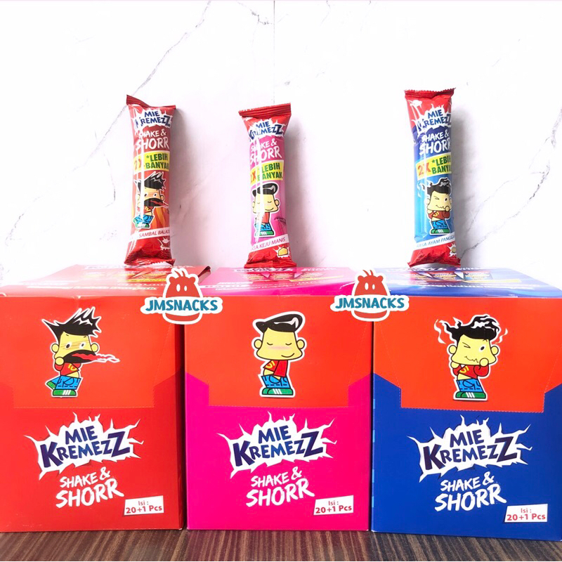 

[PROMO!!] Mie Kremez Shake and Shorr 1box isi 20pcs Shor - mie kremezz shor diskon termurah