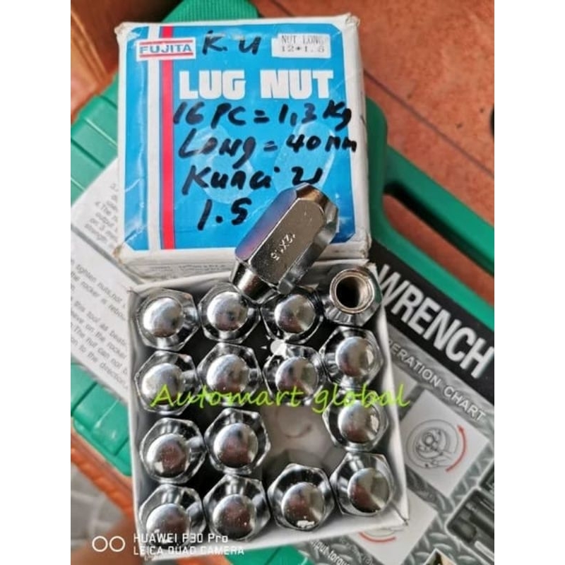 lug nut mur roda racing 1.5 4.2 cm kunci 21