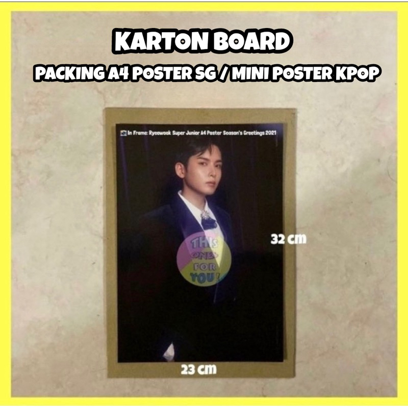 [READY] KARTON / CARTON / YELLOW BOARD YB 2 MM PACKING A4 POSTER SG TEBEL MINI POSTER SEASON'S GREET