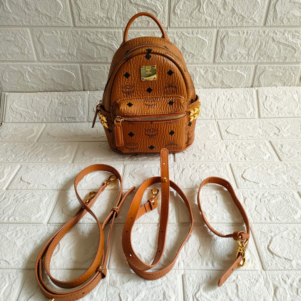 Mcm bebeboo backpack Cognac PRELOVED