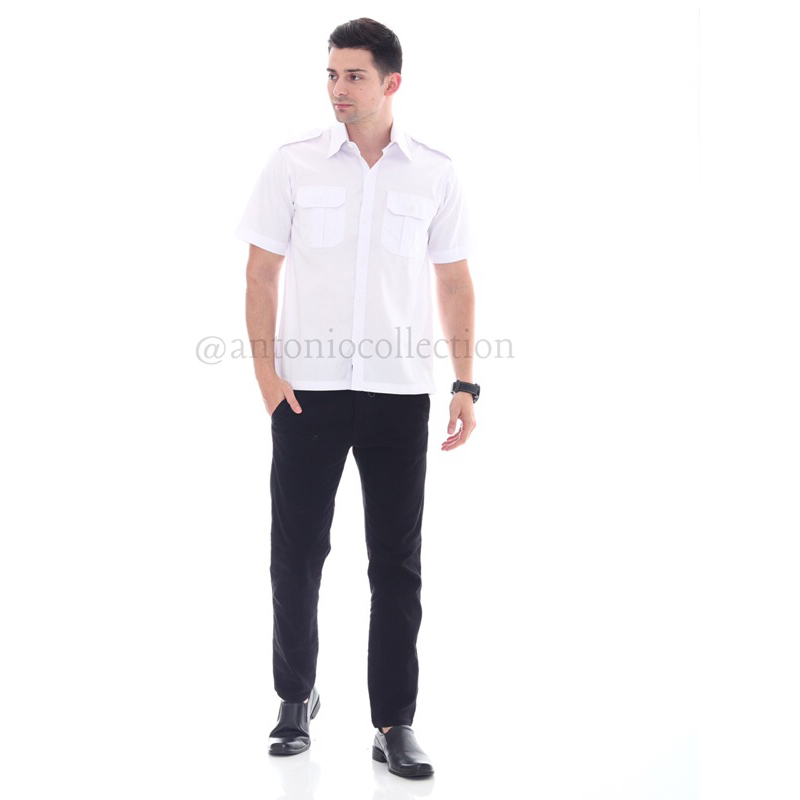 Baju PNS Putih Lengan Pendek , Baju PDH Putih , Seragam PNS , Kemeja Putih , Kemeja PNS