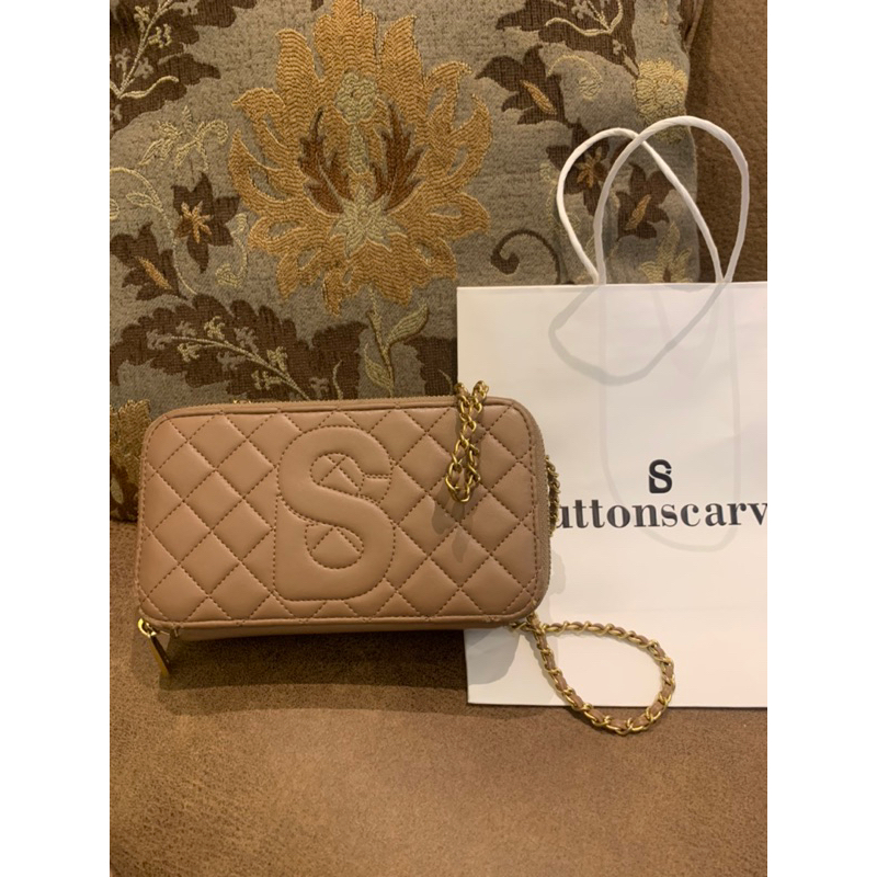Preloved Yura Bag Mocca Buttonscraves