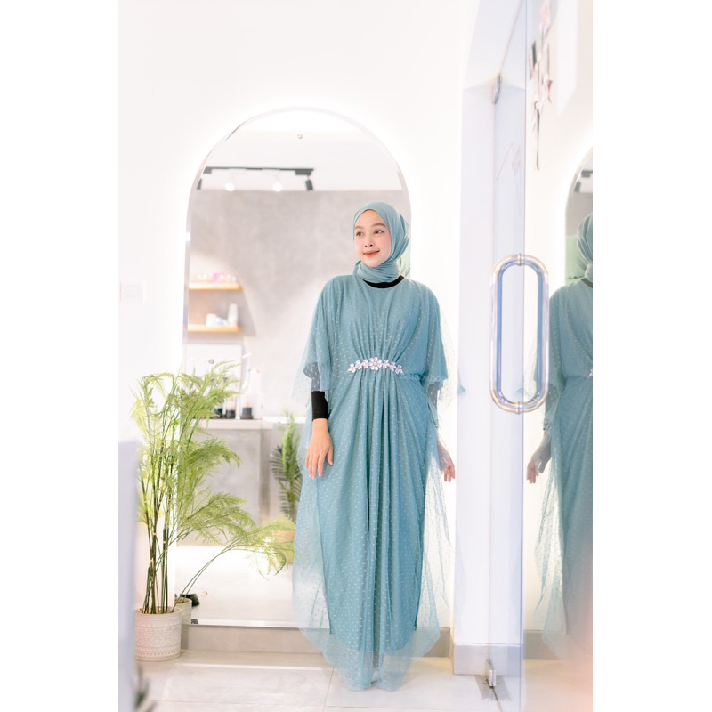 Nayla Kaftan Swarov| Kaftan Wanita Kondangan | Kaftan Mewah | Kaftan Jumbo | Kaftan Premium |