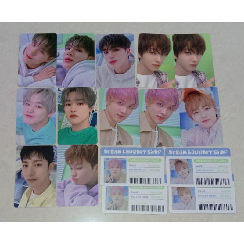 PHOTOCARD PC MD LAUNDRY SHOP NCT DREAM RANDOM CARD PACK - tc trading card renjun jeno chenle mark ji