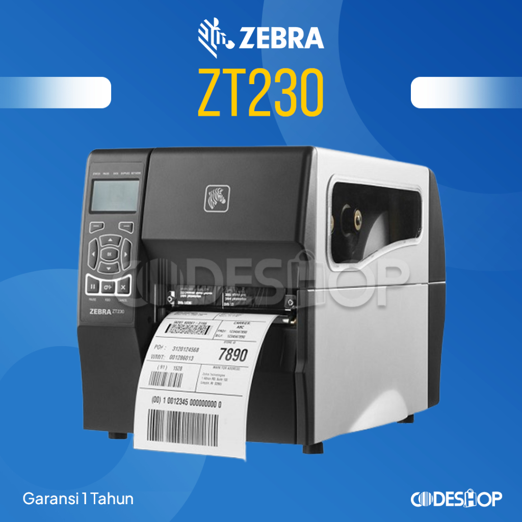 BARCODE PRINTER ZEBRA ZT-230 - ZT 230 - ZEBRA ZT230 PRINTER BARCODE