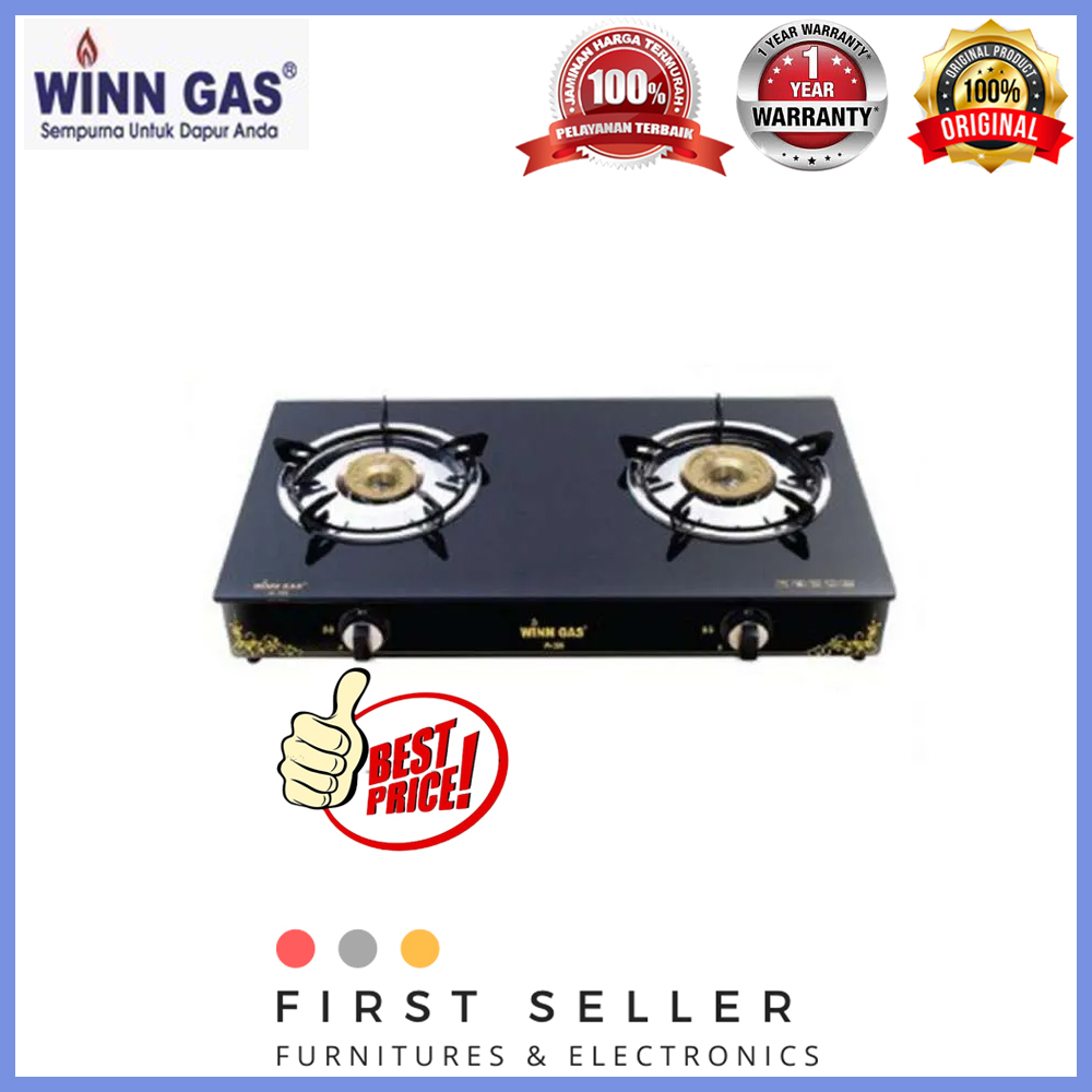 KOMPOR WINN GAS W-399 / W399 (2 TUNGKU) GARANSI RESMI