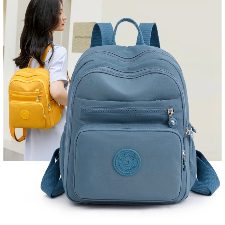 Ransel Fashion Korea Tas Wanita Import Ransel Kanvas Waterproof Tas Punggung Wanita Trendy #5240