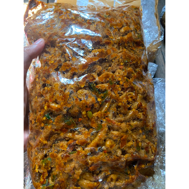 

kripik usus1kg xtra pedas daun jeruk