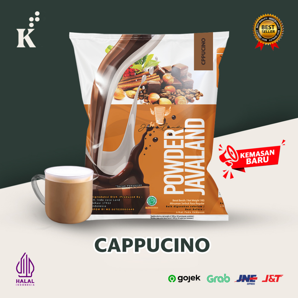 Bubuk Minuman Bubble Powder Drink Cappuccino ORIGINAL Javaland 1kg