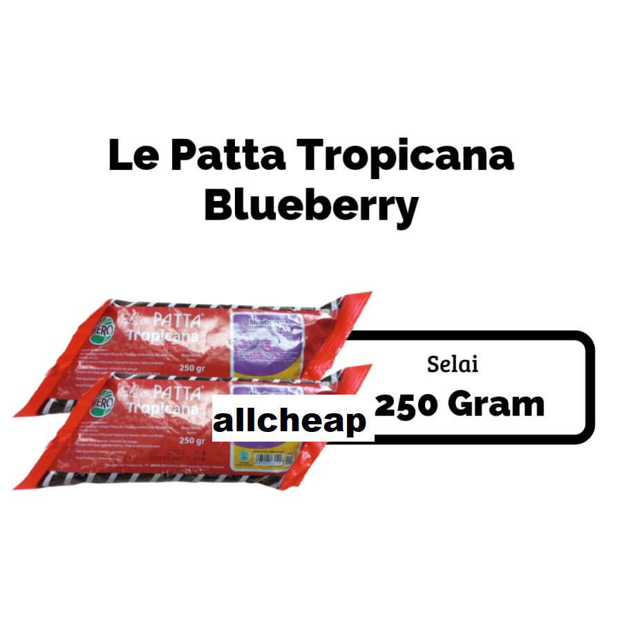Le patta Selai Blueberry LePatta 250 gr Tropicana Mero Murah